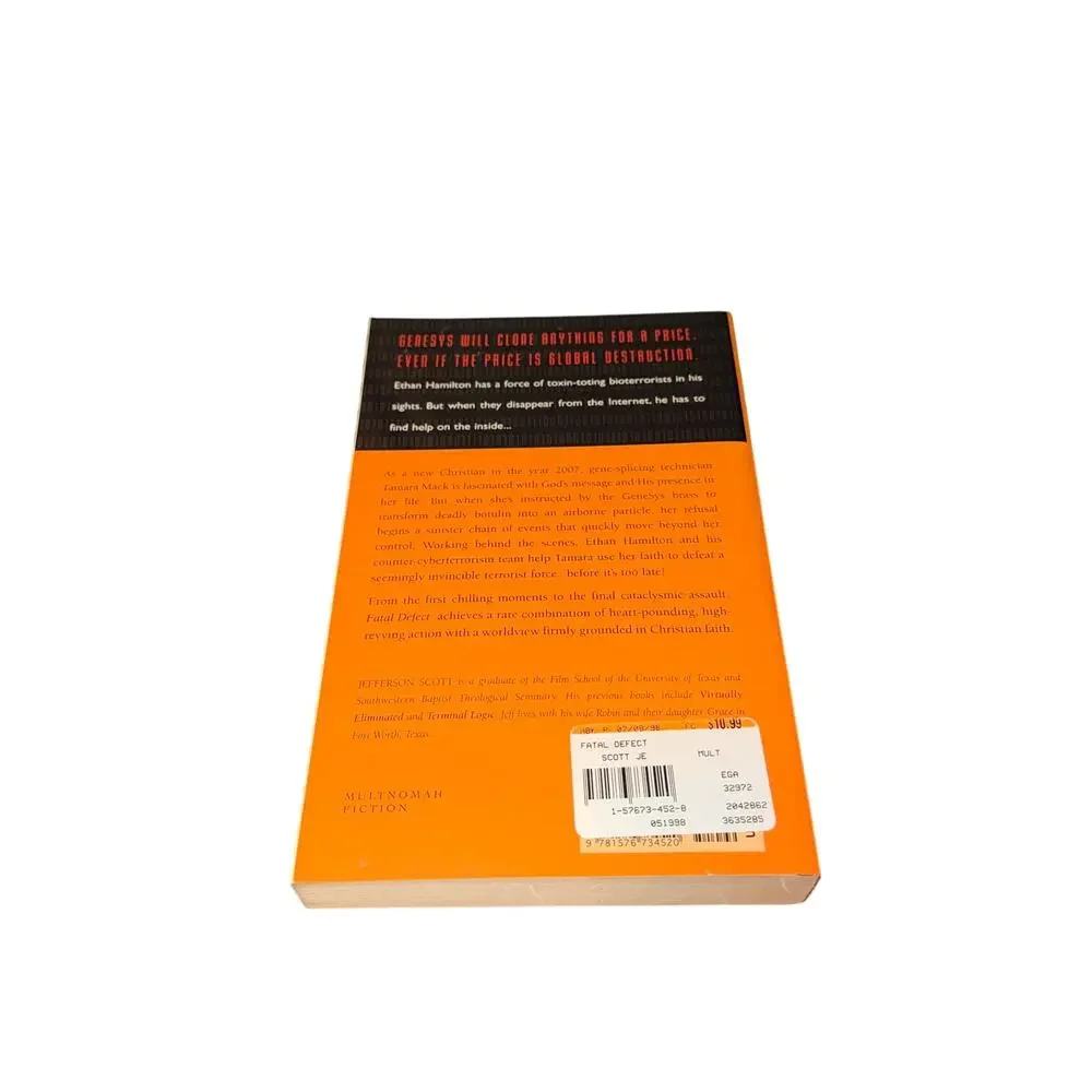 Fatal Defect A Genetic Thriller Jefferson Scott Paperback Fiction Christian